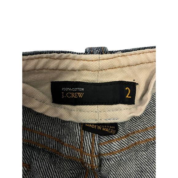 J. Crew Womens Size 2 Front Slit Mini Denim Jeans Skirt 27" Waist x 17" Long - Picture 8 of 16
